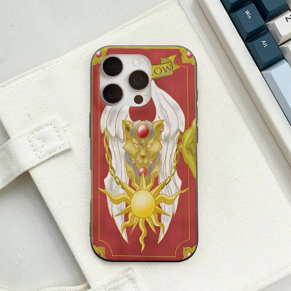 Anime C-CardcaptorS S-Sakura For IPhone 17 16 15 14 13 12 11 Pro Max Plus Pro Corrugated Shockproof Matte Phone Cover