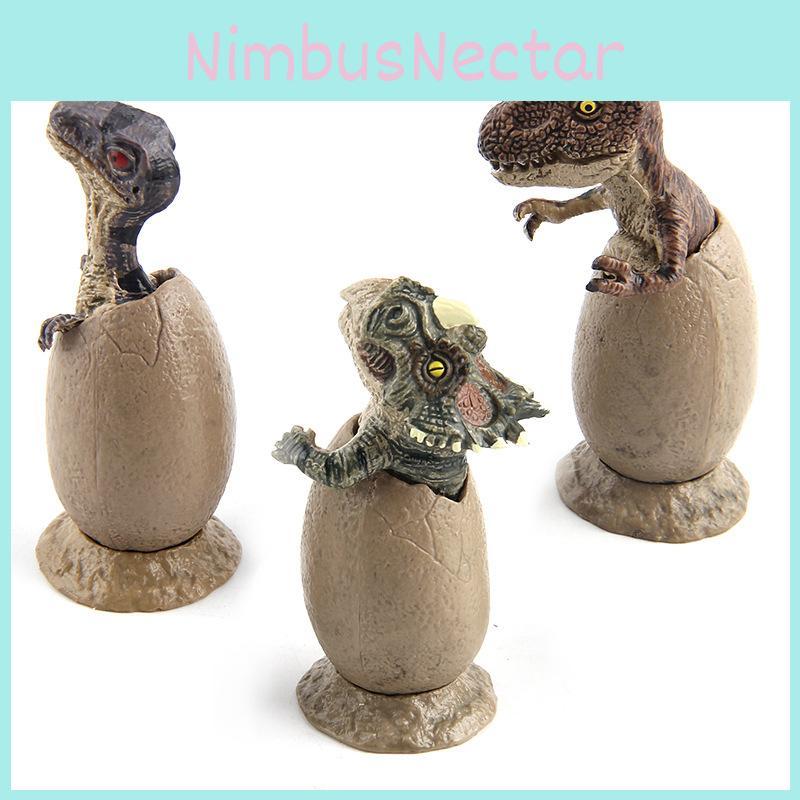 Velociraptor Dinosaur Triceratops Egg Model With Stand Design For Daily Gift Kid