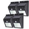 Lifeholder 40 LED Solar Motion Sensor Solar Outdoor Lighting for Parking Tape Easy Set of 4 Light, Light, Powered, Entryways, Eaves, Lots, Waterproof,