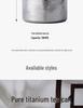 Large Pure Titanium Airtight Tea Storage Jar - High-End, Lightweight, and Portable Magnetic Travel Canister