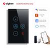 AU US Zigbee Smart Fan Light Switch 5 Speed Thyristor Control for App Control IP20 Rated 10A WiFi Touch Panel Wall Switch