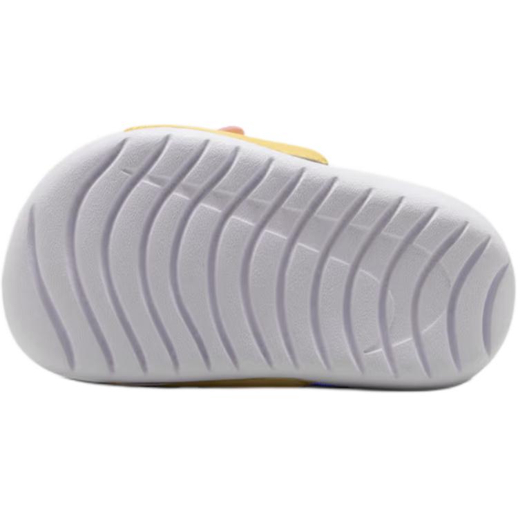 Nike Kawa Slide TD White Sapphire Baby Sandals Black Light-Magenta Soft-Yellow IF3657-100