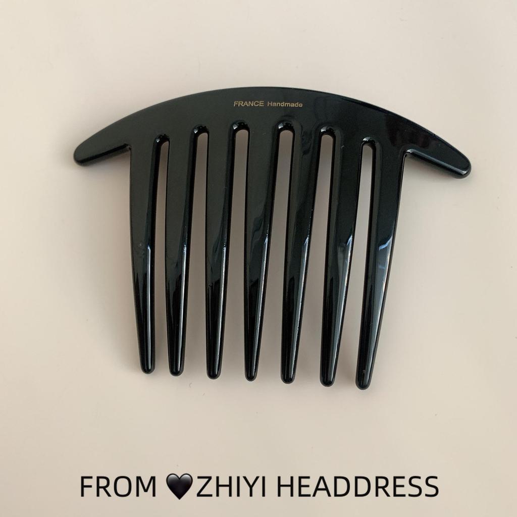 In-Stock Modern French U-Shaped Seven-Tooth Hairpin - Versatile, Minimalist Hair Comb for Styling