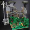 Militare WW2 MOC Rovine Blockhaus Blocchi da Costruzione Armi dell'Esercito Fortezza Mattoncini Pini Accessori Giocattolo Regalo