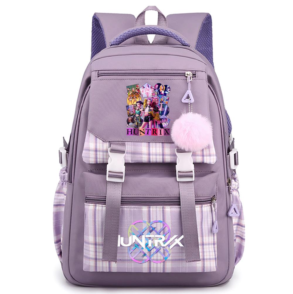 

Cartoon Anime Demon Hunters Printed Large Capacity Backpack for Teenger Student Bookbag Girl Boy Schoolbag Bookbag Women Waterproof Travel Bag