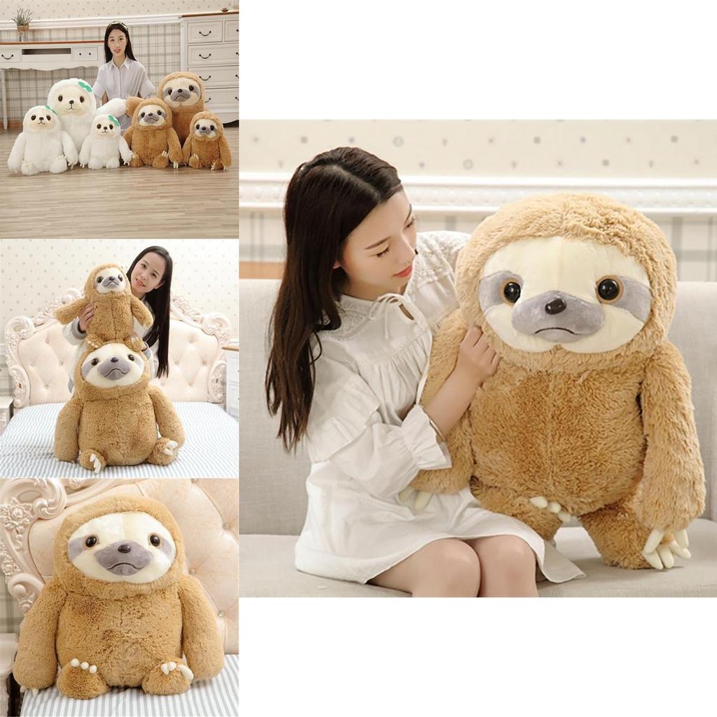 Adorable Giant Sloth Stuffed Plush Toy Pillow Cushion Perfect For Christmas Gifts