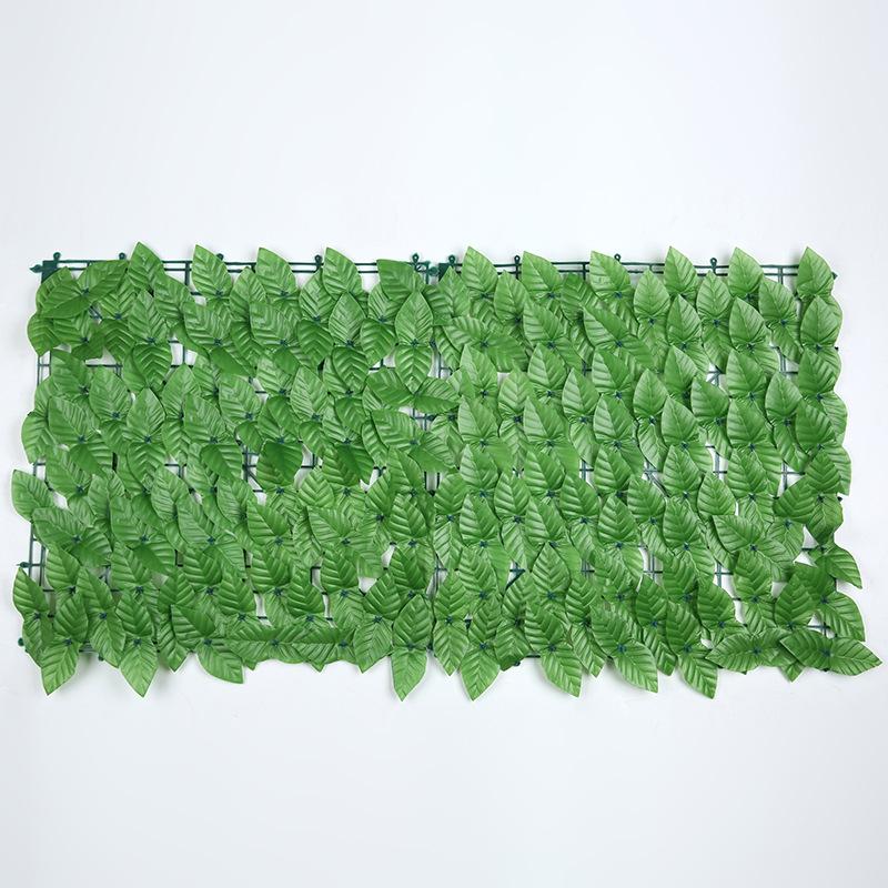 Konstgjord Grön Bladstaket för Balkong- eller Trädgårdsdekoration