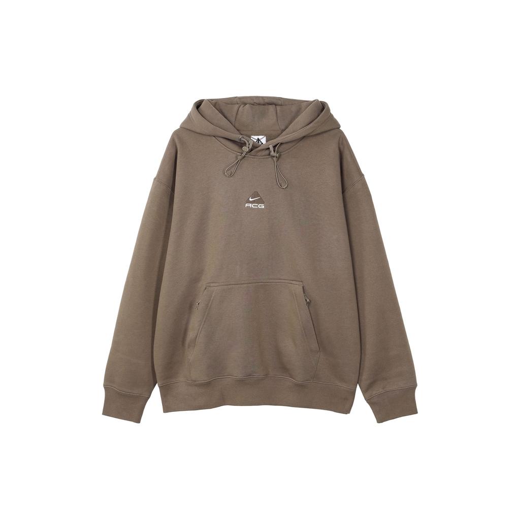 Nike Fleece-Lined Logo Hoodie Men Tops Brown DH3088-040