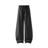 Mens Loose Drawstring Cool Feeling Versatile Casual Curved Long Pants