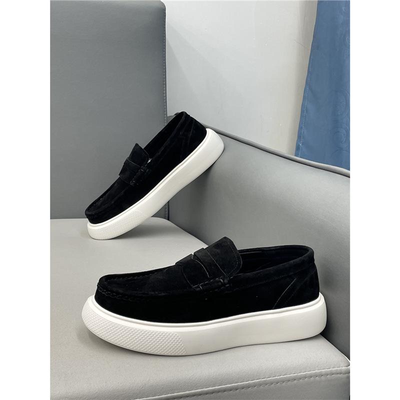 Soft-soled Doudou Shoes New Leather Breathable Lazy Shoes Spring and Autumn Bc