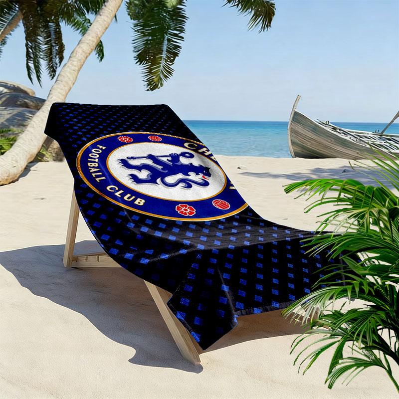 The Blues Print Beach Towel, Large Soft Quick Dry Towel for Beach Camping Swimming
