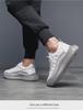 Crocodile Pattern Men's Low-Top Trendy Running Shoes with Popcorn Soft Sole