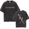 Vintage Machine Gun Kelly MGK Lost Americana Tour 2025-2026 Washed T-Shirts Man's Women Hip Hop Short Sleeve T-shirts Streetwear