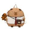 Cartoon Cute Capybara Water Pig Backpack Girl Children Durable Polyester Bags