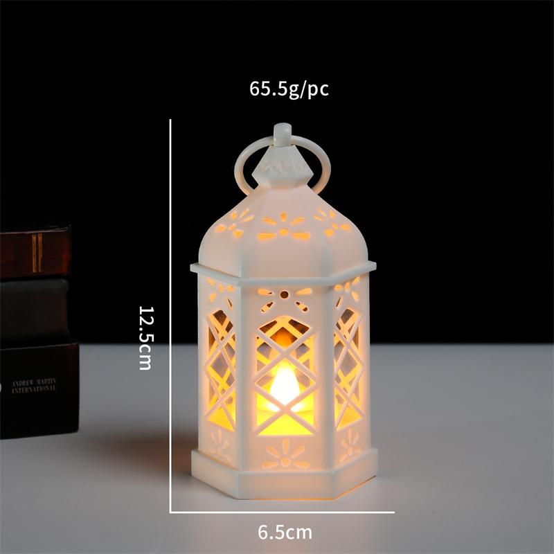 Retro Mini Black Tea Light Lantern Battery Powered For Ramadan Eid Wedding Halloween Christmas Easter TableCenterpiece Decoratin