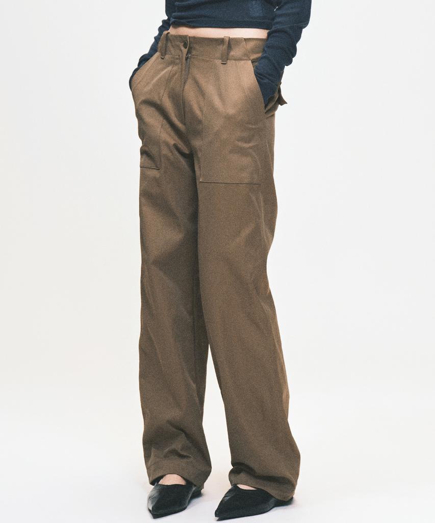 Yolokobi Matte Work Pants Nuts Brown
