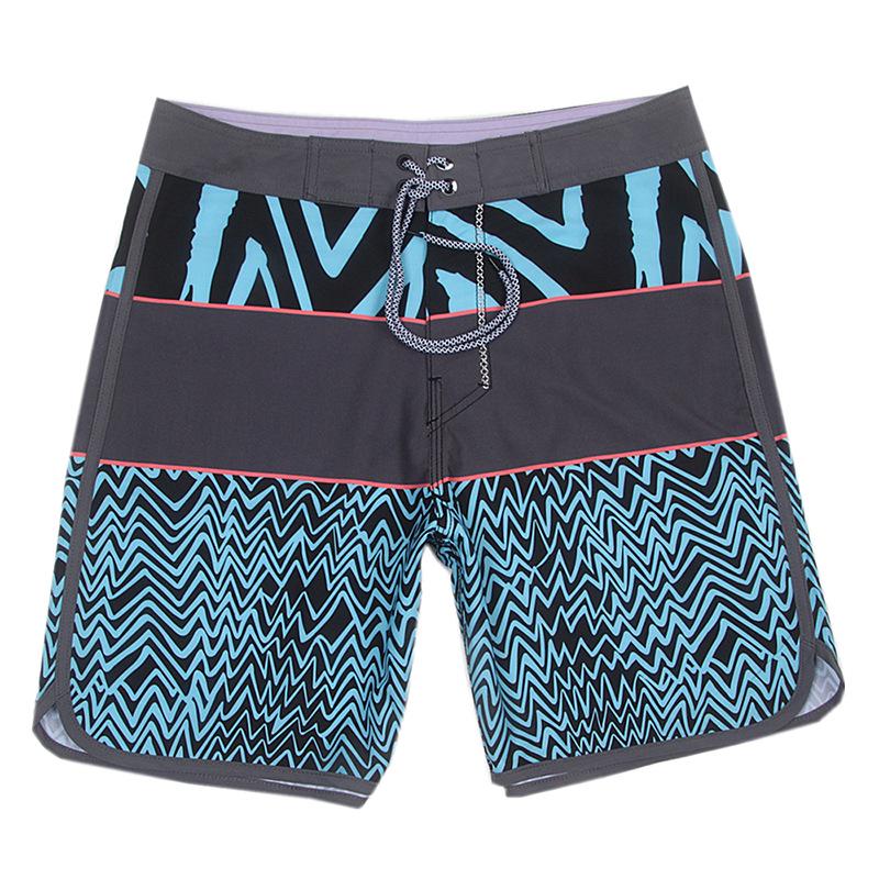 Men's Quick-Dry Elastic Beach Surf Shorts - Muscle Fit for Bodybuilding & Competition