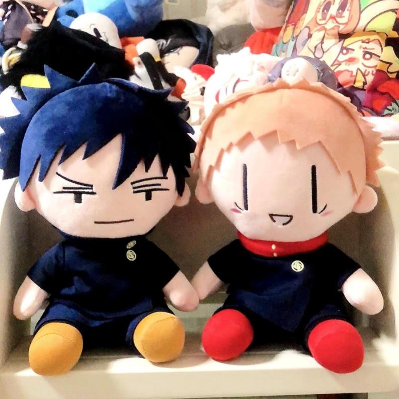 Peluche Jujutsu Kaisen da 25 cm Satoru Gojo Fushiguro Megumi Itadori Yuji Inumaki Toge Figura Anime Bambola di Peluche Ripiena Regali di Compleanno