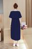 Maternity Nursing Long Short Nursing Loose Maxi Ruffled Size L (Miwoluna) Dress, Clothes, Loungewear, Pajamas, Maxi, Sleeves, Opening, Fit, Length,