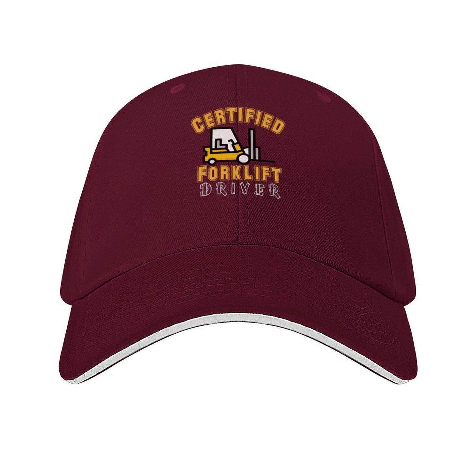 Forklift Certified Driver Baseball Cap Winter hat black Luxury man cap Trucker Cap Caps Male Womens