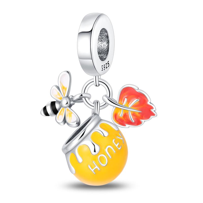 Copper Golden Autumn Series Charms Beads Scarecrow Pumpkin Maple Leaf Charms For Women Fine Diy Jewelry