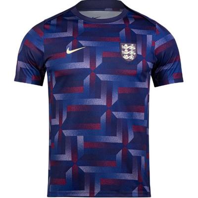 Academy Pro All-Over Embroidered Logo Fitted Short Sleeve Football Shirt Men Tops Dark-Purple FJ2725-555