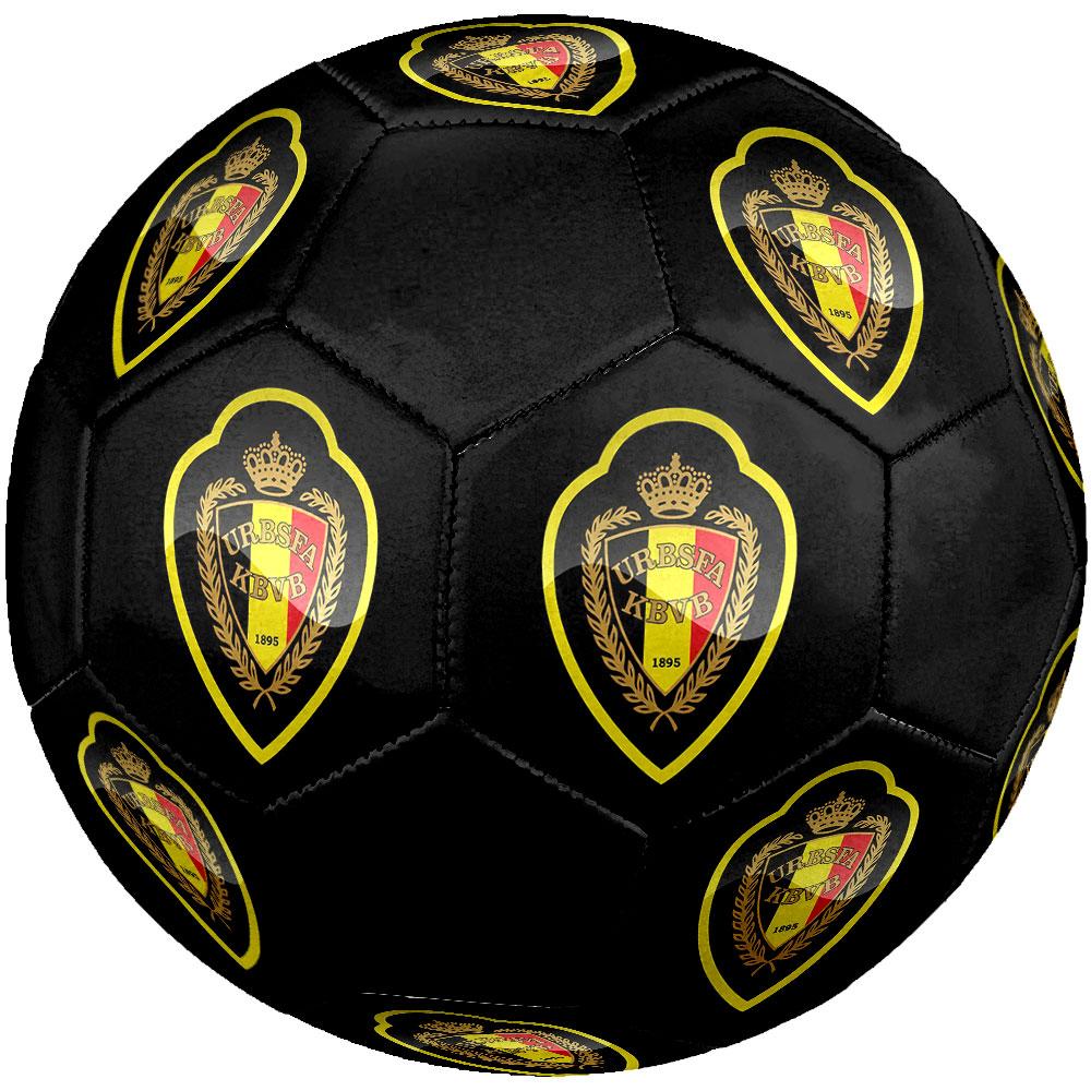Belgium National Football Logo Size 5 Soccer Ball, Machine-Stitched PVC, Durable & High Bounce, All Ages Fit, Fan Merchandise, Matches & Outdoor Use.