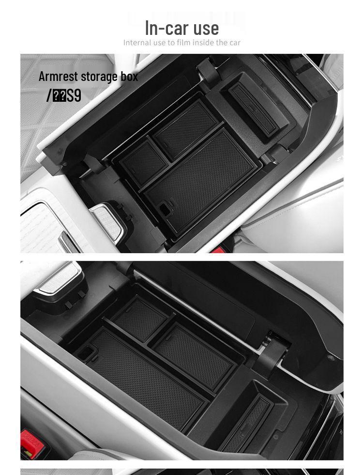 S9 Armrest Box Organizer: Central Car Storage & Interior Decor