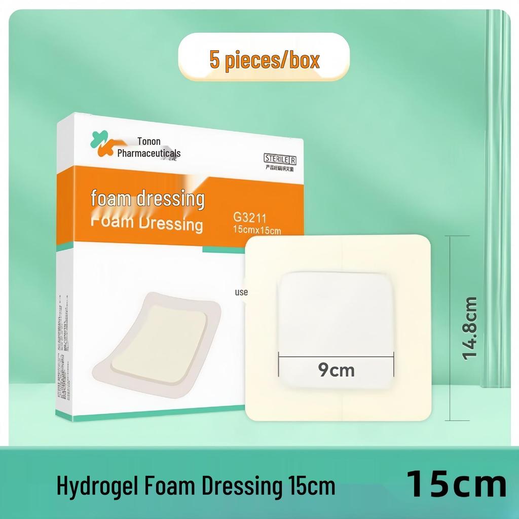 Hydrogel-Pad zur Prävention von Druckgeschwüren bei älteren Menschen – Saugfähiges medizinisches Schaumstoff-Verbandmaterial.