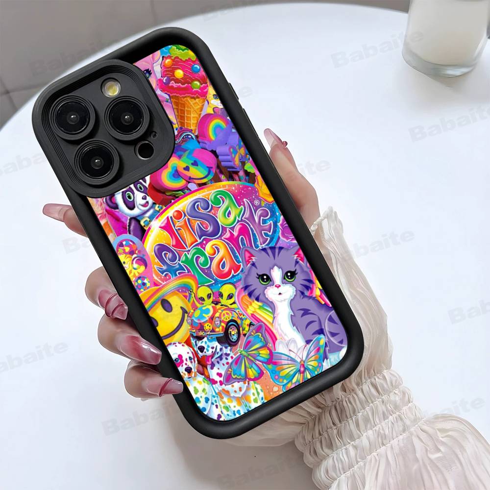 Lisa Frank Art Phone Case For IPhone 17 16 15 14 Plus 13 12 11 Pro Max Silicone Cover