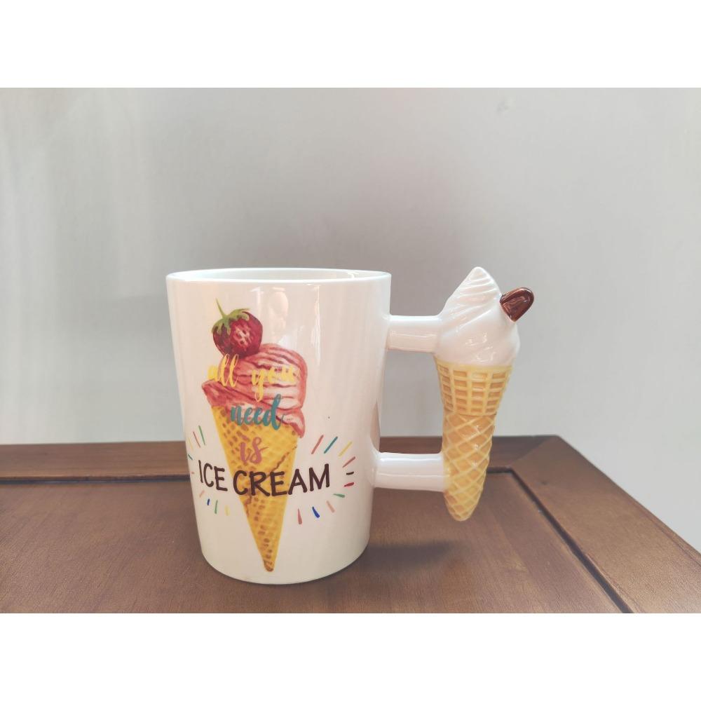 mug ice cream modeling ceramic cup personalized water cup ceramic office cup milk cup 301-400ml