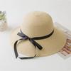 Summer Breathable Straw Hat With Wide Brim And Mesh Design For Beach And Sun Protection