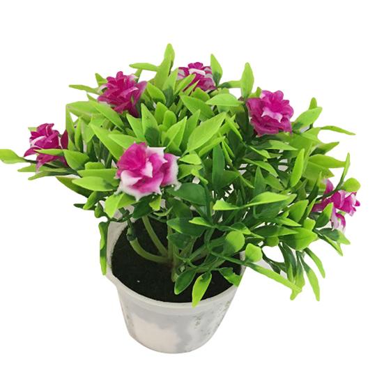 

Креативное поддельное растение бонсай, имитирующее зеленое украшение фиолетовый/красный