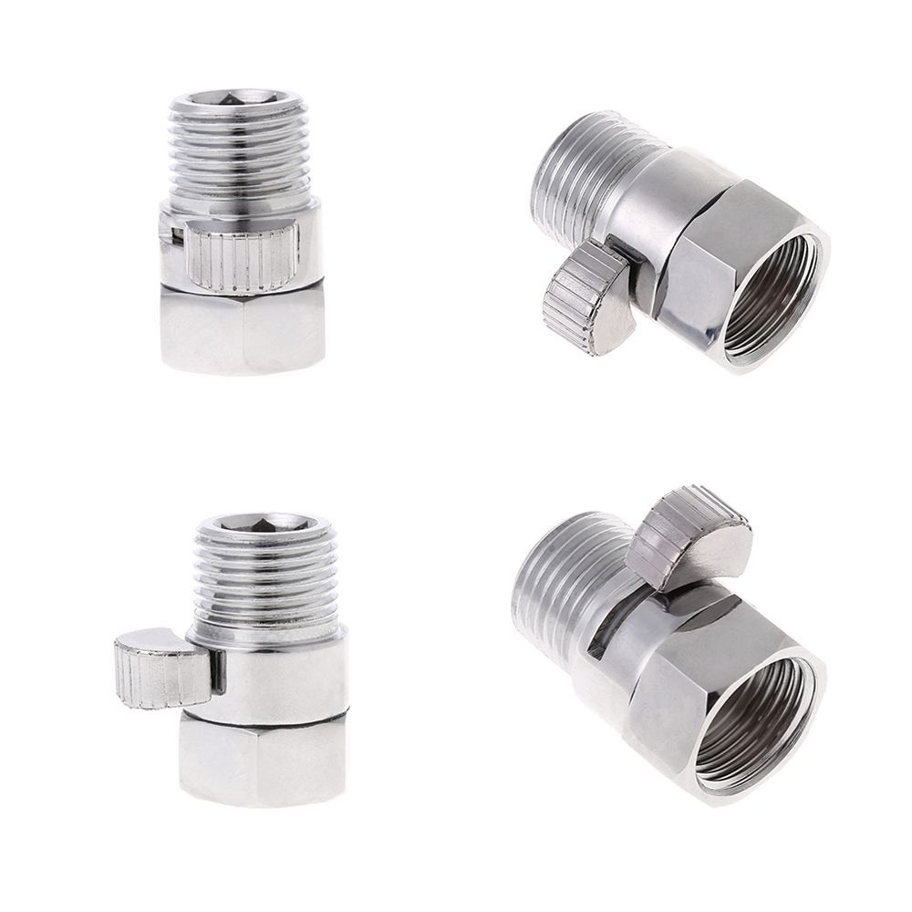 G1/2" Flow Quick Control Hand Head Shower Head Valve Shut-OFF Valve Water Saver Valve