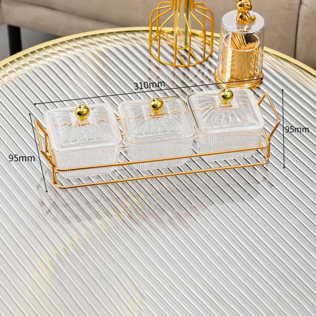 Fruit Plate Serving Dishes 6 Removable Serving Bowl Appetizer Condiment Server for Dessert Snacks Chips Kitchen Relish Tray