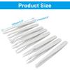 16 Pack Precision Plastic Tweezers, 4.5-4.8 Inch Anti-Static Tweezers Set with Curved and Straight Tips for Electronics Assembly, Watch Repair,