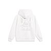 Li-Ning Embroidered Logo Loose Fleece Hoodie Unisex Hoodies Off-White AWDTB61-7