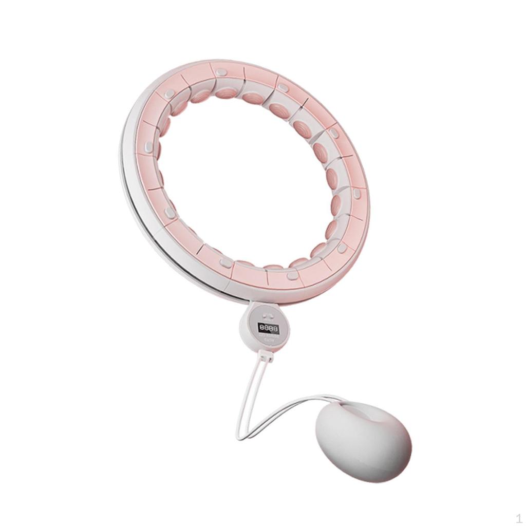 Smart Weighted Fitness Hoop with Massage Points Exercise for Gym Travel