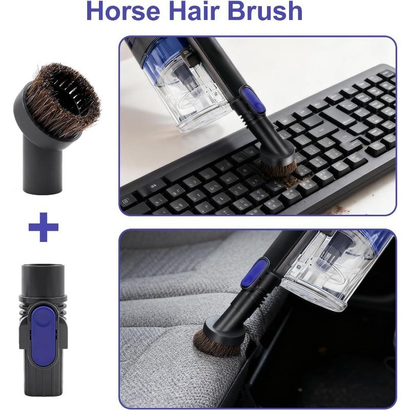 Vacuum Crevice Tool & Removable 2-in-1 Brush & Horse Brush Replacement for Shark Pet Cordless Stick IX141 IZ462H IZ483H IZ363HT IZ361H IZ163H IZ362H