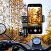 Bicycle Motorcycle Phone Holder Adjustable Anti Slip Silicone Rotatable Waterproof Universal Phone Stand