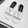 Womens Classic Square Toe Flat Slippers Genuine Leather Comfortable Indoor Outdoor Large Size