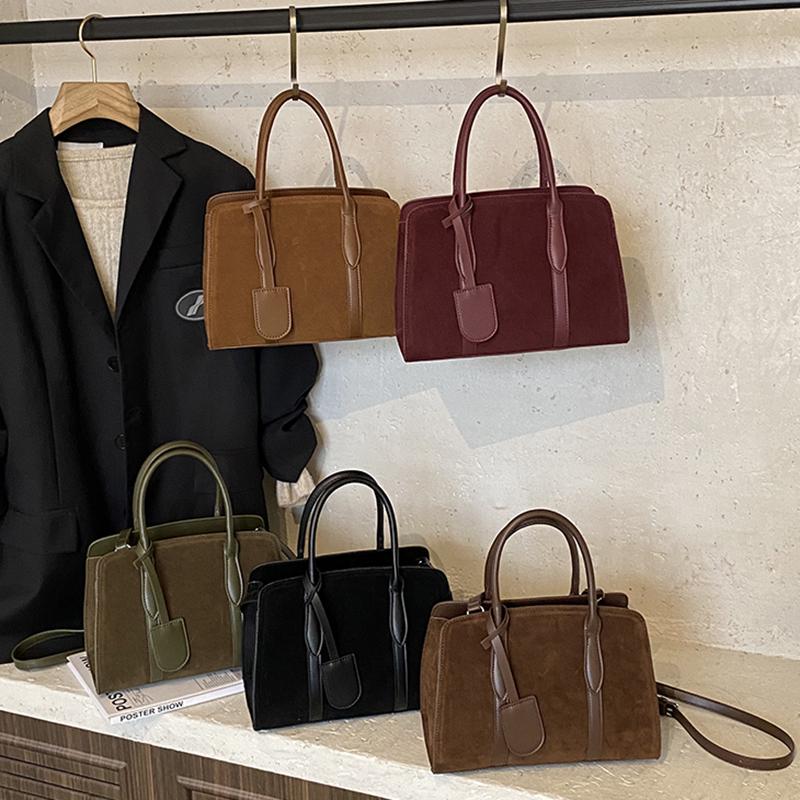 High Quality Commute Female Handbag for Woman New Simple Classic Shoulder Bag Fashion Matte Suede Women's Shoulder Crossbody Bag