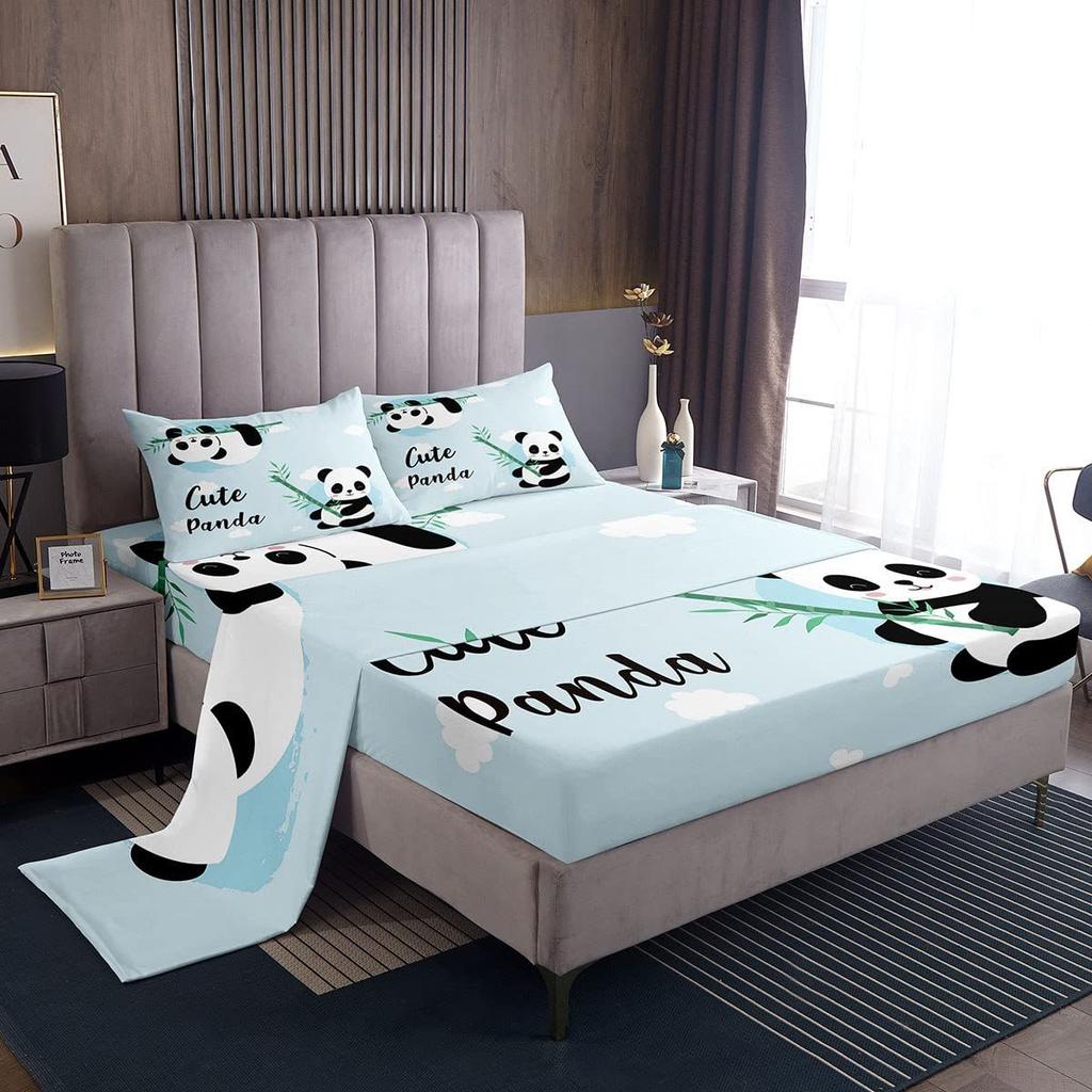 Sports Baseball Pattern Sheet Four-piece Bedding Set Bedroom Room Dormitory Bedding Decoration