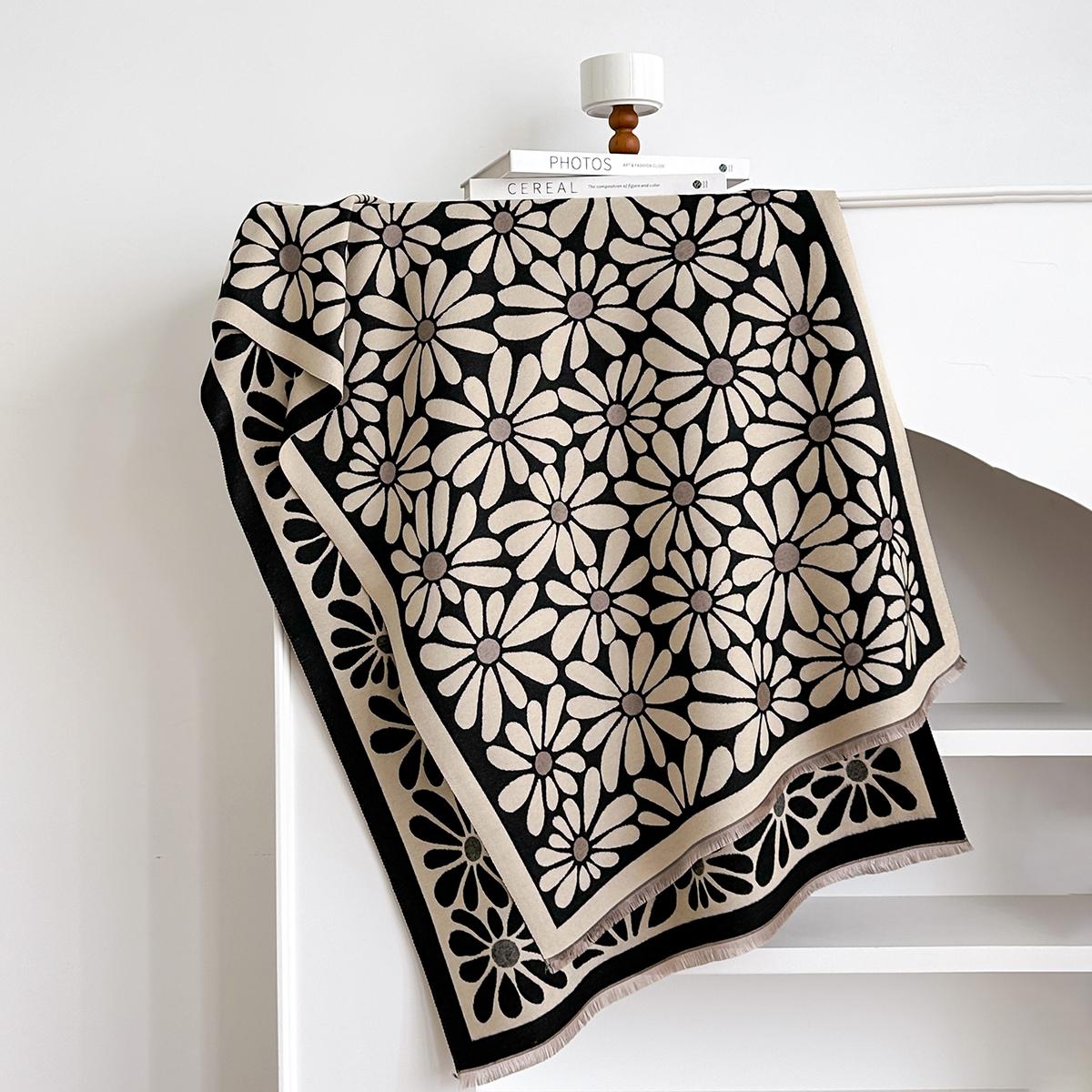 

Зимний теплый кашемировый шарф для женщин, роскошное одеяло из пашмины, толстая шаль, шейный платок, модное пончо Bufanda Echarpe