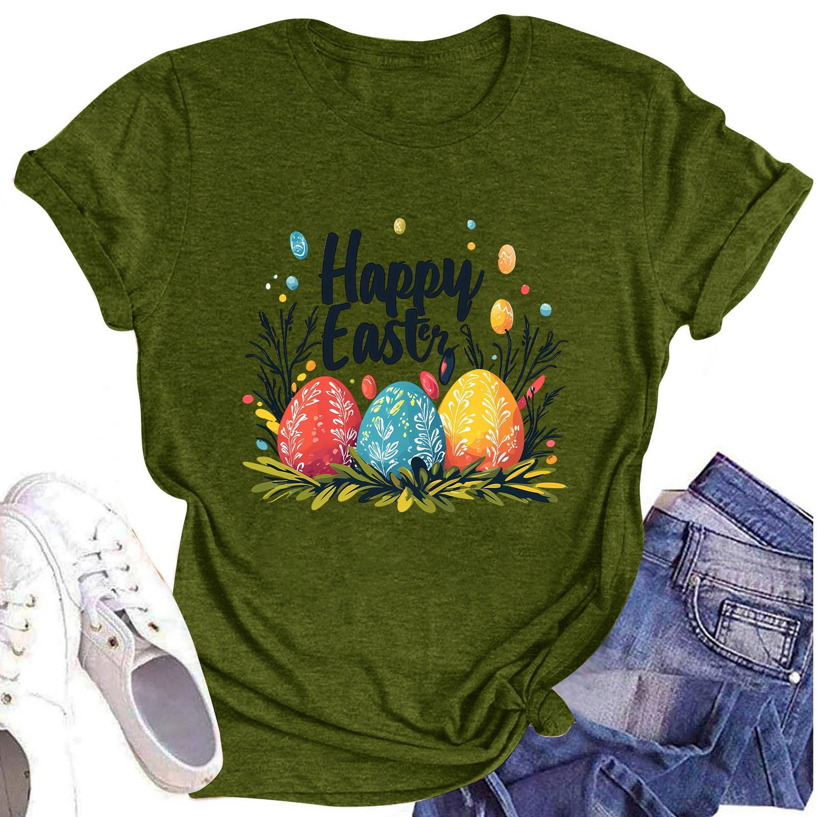 

Женский топ с круглым вырезом, повседневный принт, футболка с короткими рукавами S