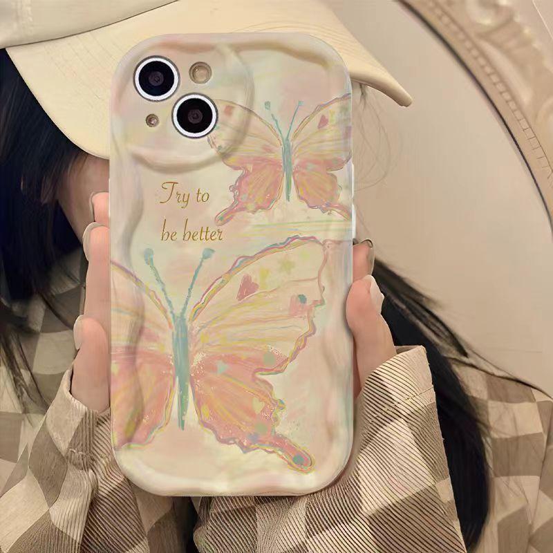 Snow Mountain Tulip for IPhone16pro Mobile Phone Case 15 New Women's Model for Apple 14promax/13 Cream Pattern