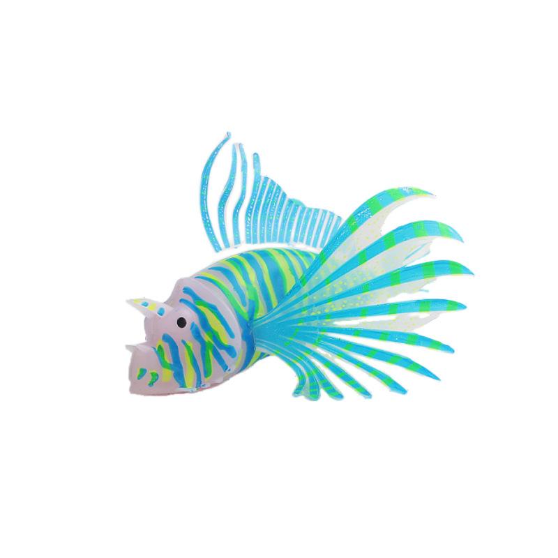 Lifelike Lionfish Inspired Aquarium Decor Colorful Glow in the Dark Floating Fish Ornaments Great for Home Aquarium Decoration