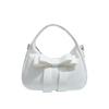 Small Bag Bow Shoulder Bag Women's Underarm Bag PU Crossbody Bag