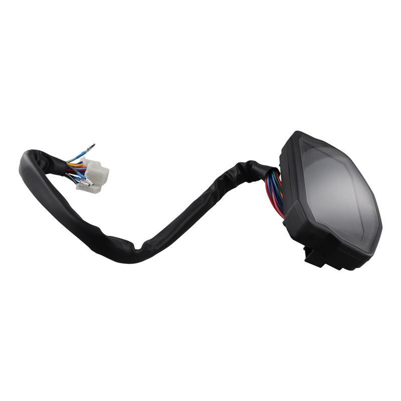 A82M-Universal Speedometer Water Temperature And Oil Gauge Odometer LCD Instrument