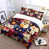 Colorful cats with hearts. Bedding sets Duvet cover sets Duvet covers Pillowcases(1 * Duvet Cover 2 * Pillowcases without duvet insert)